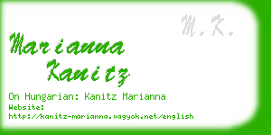marianna kanitz business card